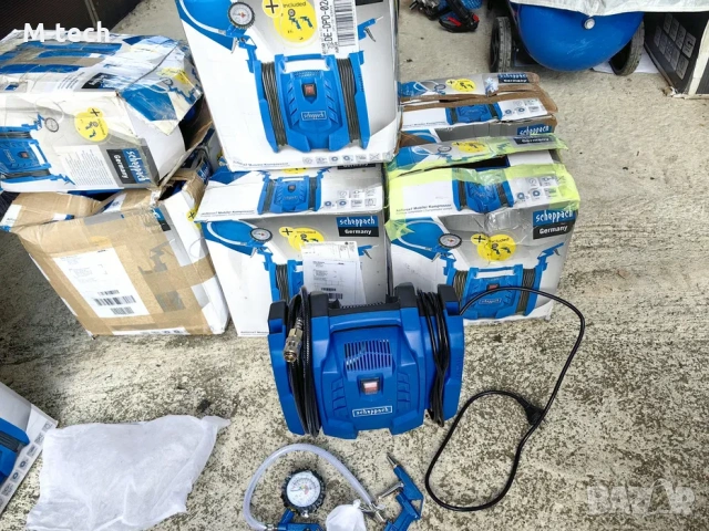 Компресор Airforce 7 Scheppach - 230V  8 бара работно налягане  180, снимка 3 - Компресори - 53850985