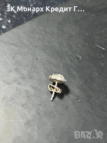Сребърна обеца , снимка 2 - Обеци - 50451439
