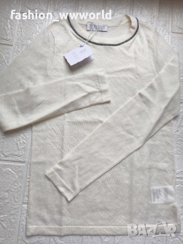 Фина блуза Brunello Cucinelli S реплика, снимка 5 - Блузи с дълъг ръкав и пуловери - 53306633