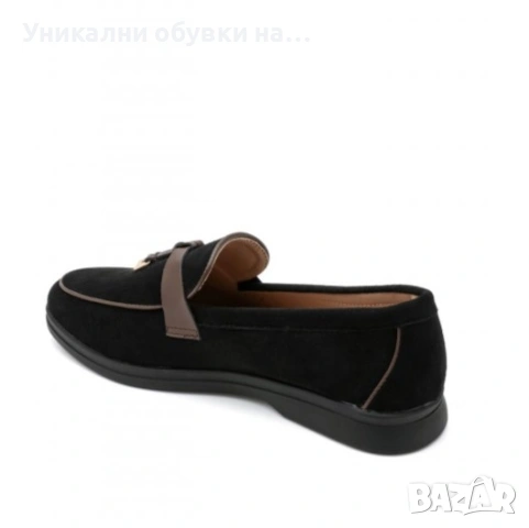 Черни равни мокасини- Amelia Black 11713, снимка 3 - Дамски ежедневни обувки - 53534335