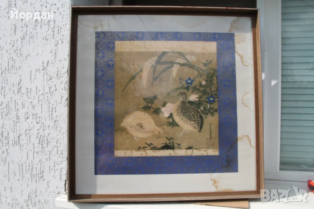 Японска репродукция с рамка и стъкло