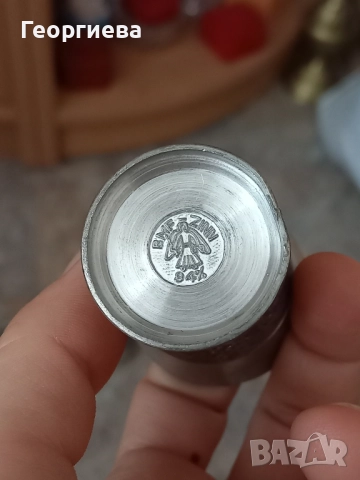 Оловно-цинкови немски чашки и малка халба, снимка 8 - Антикварни и старинни предмети - 51702934