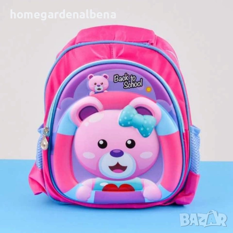 Детска водоустойчива раница с карикатура 35x31 см, за деца 2-5 години, различни мотиви