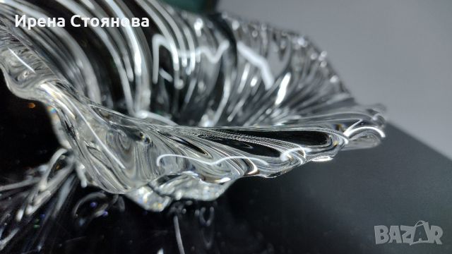 Кристална фруктиера/бонбониера Mikasa Walther Glas. , снимка 8 - Декорация за дома - 45723945