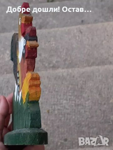 Петел метал, голям и петел голяма дъска за рязане, кокошка и пиленца от дърво, снимка 16 - Декорация за дома - 33490165