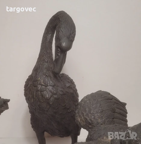 уникално красиви три броя бронзови фигури статуетки пластики патета, снимка 7 - Статуетки - 51418576