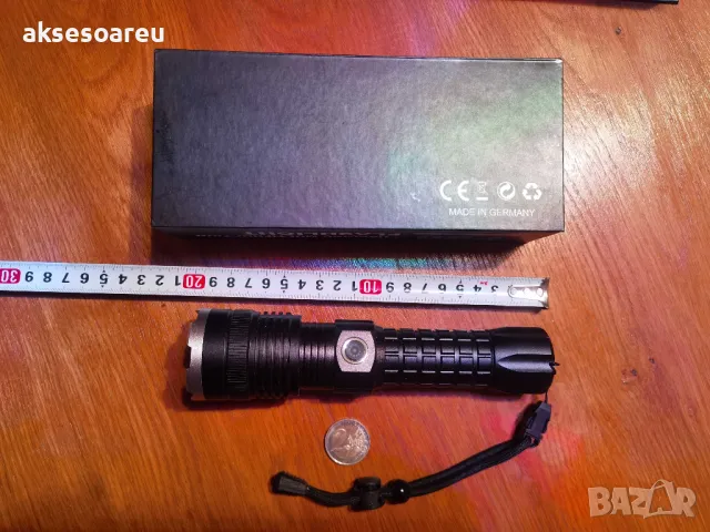 Регулируем Високопроизводителен Нов P90 Super Light акумулаторен фенер прожектор осветление риболов, снимка 5 - Оборудване и аксесоари за оръжия - 50265895