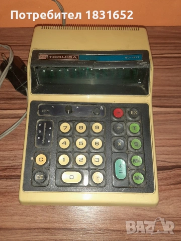 Стар калкулатор - Toshiba 1217, снимка 2 - Други ценни предмети - 53806931