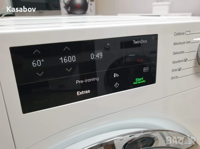 UK Miele 1600rpm 9кг Wi-Fi TwinDos Пералня Миеле 12м Гаранция, снимка 2 - Перални - 54021872