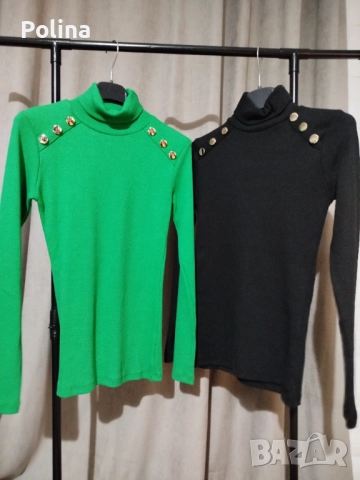 Дамска блуза с камъни, рипс, снимка 5 - Блузи с дълъг ръкав и пуловери - 52723782