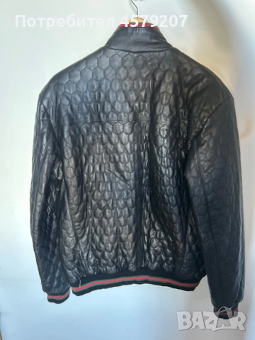 Мъжко кожено яке GUCCI, снимка 2 - Якета - 51798394