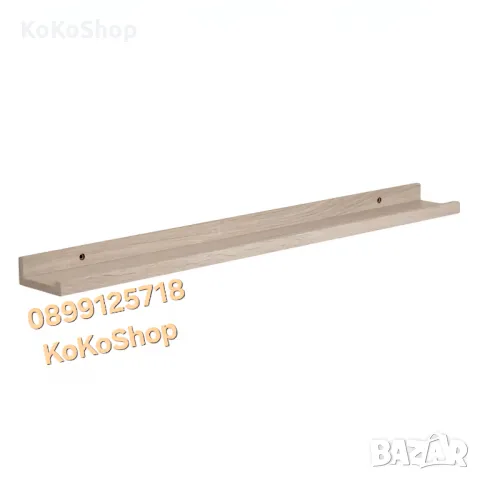 Рафт дъб сонома-80х10х4 см./стенен рафт в цвят дъб сонома., снимка 3 - Етажерки - 50326654