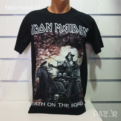 Нова детска тениска на музикалната група IRON MAIDEN - Death on the road, снимка 4 - Детски тениски и потници - 50939194