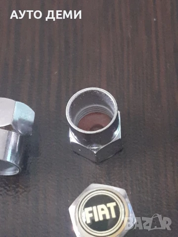 4 бр- 3.5 лв Хром цвят пластмасови капачки за вентили с емблеми Фиат Fiat, снимка 3 - Аксесоари и консумативи - 51195080