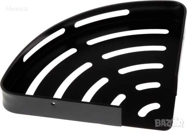 Черен рафт за баня 2 бр, с 4 регулируеми куки, неръждаема стомана, хромиран, баня, тоалетна, кухня, снимка 7 - Етажерки - 54042595