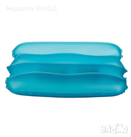 Надуваема възглавница, Син, 38x25x5см.