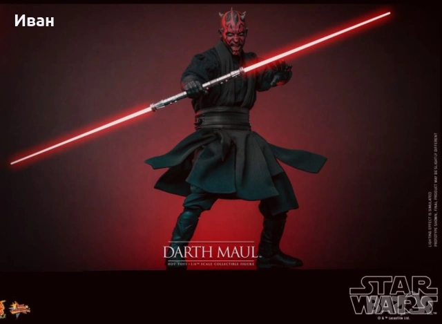Hot Toys Star Wars: The Phantom Menace MMS748 Darth Maul with sith speeder , снимка 4 - Фигурки - 53388796