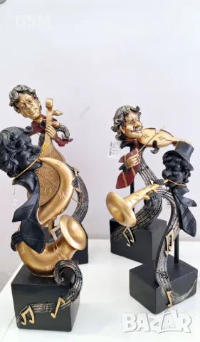 Нова Стауетка Музикант Саксофон Цигулка Тромпет Виолончело 30см, снимка 5 - Статуетки - 49496143