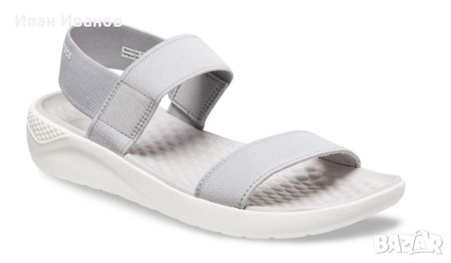 чехли / сандали  Crocs LiteRide Light Grey номер 37 ,5, снимка 2 - Сандали - 46071845