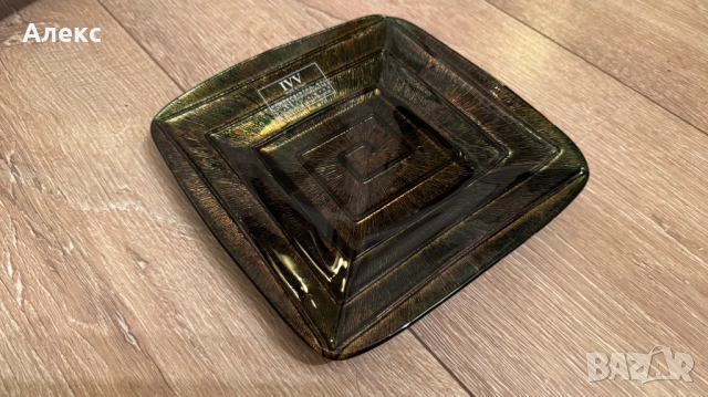 IVV– Италианска ръчно изработена квадратна чиния., снимка 5 - Чинии - 52680767