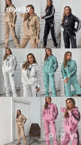 Adidas Зелен Дамски Комплект , снимка 2 - Спортни екипи - 52135193