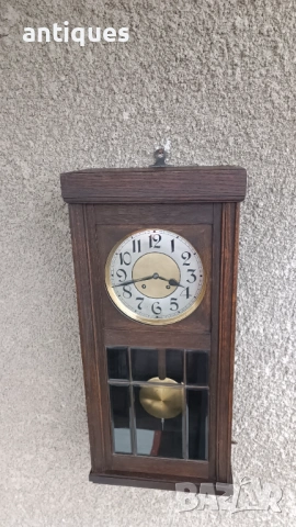 Стар стенен часовник - LFS - Germany - Антика - 1920" год., снимка 5 - Антикварни и старинни предмети - 53267146