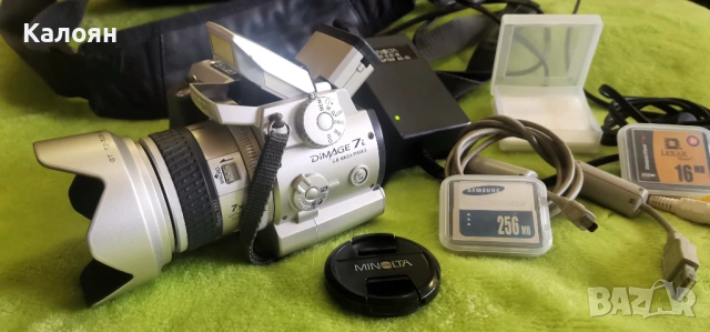Minolta Konica DiMAGE 7i 5MP Digital Camera + Оригинална чанта, снимка 2 - Камери - 54027553