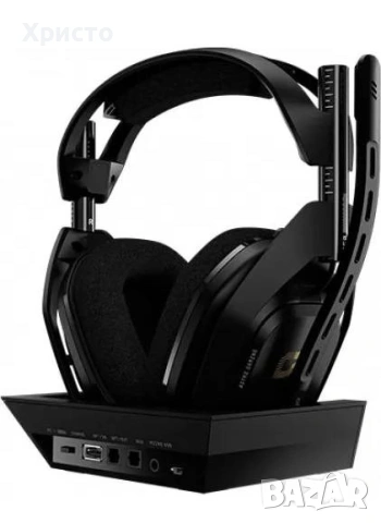 НОВО!!! Геймърски безжични слушалки (Over-ear) Logitech ASTRO A50 Wireless + Base Station , снимка 3 - Bluetooth слушалки - 53942099