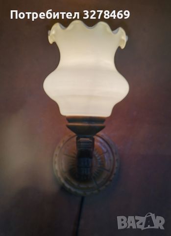 Лампа за стена, дърворезба, елен, снимка 3 - Лампи за стена - 45684536