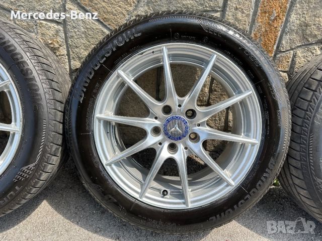 Джанти Мерцедес W 204 C-classe 16” 5/112 с летни гуми Bridgestone 2020г , снимка 9 - Гуми и джанти - 46614534