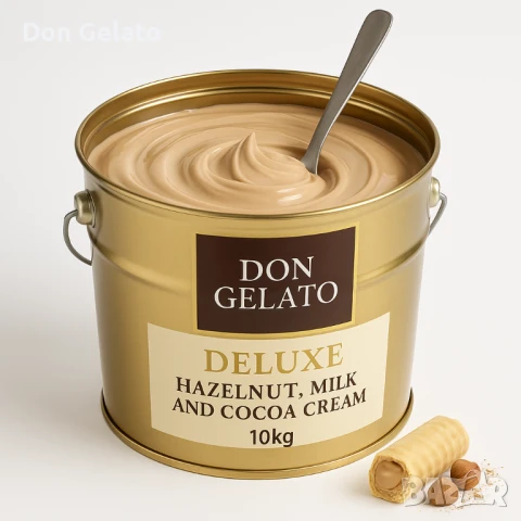 Крем пълнеж с лешници, мляко и какао Don Gelato Deluxe – 10 кг