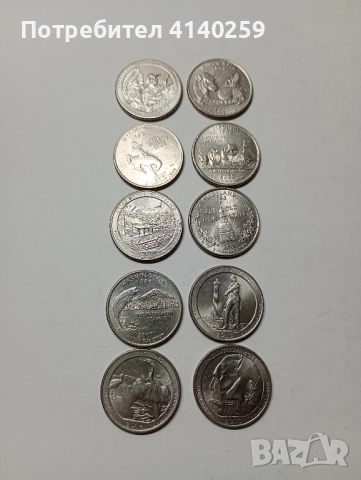 САЩ МОНЕТИ 1/4 Куортър долар 2016 2017 Г , снимка 2 - Нумизматика и бонистика - 52532166