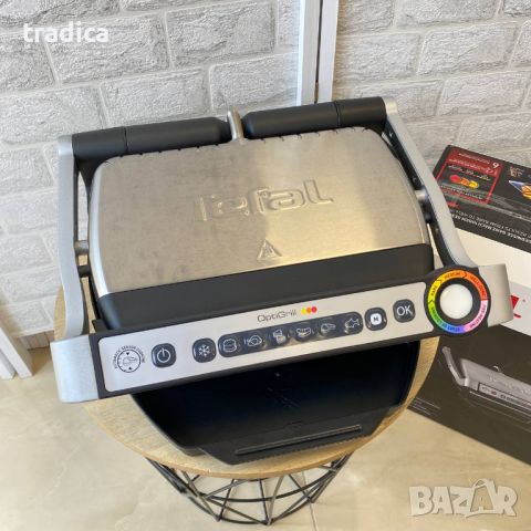 Електрическа скара грил Tefal OptiGrill GC705D 6 програми 30x20см, снимка 1 - Скари - 46000010