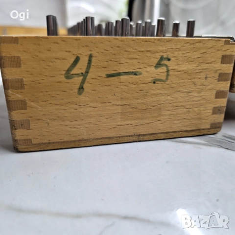 Комплект Мерителни щифтове 4-5мм , снимка 2 - Шублери - 48785139