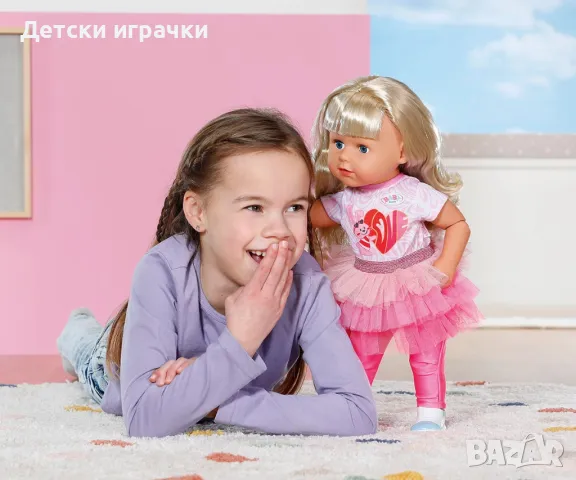 BABY Born Кукла с дълга коса и аксесоари Sister Style&Play, 43 см, снимка 12 - Кукли - 50182776