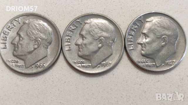 Монети САЩ 1 дайм, [1966-1977]