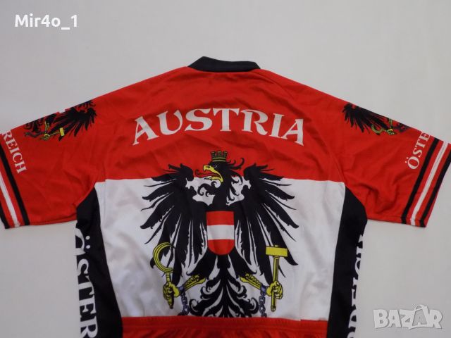 вело джърси santini austria тениска екип шосейно колоездене мъжко оригинално M, снимка 3 - Спортни дрехи, екипи - 45953193