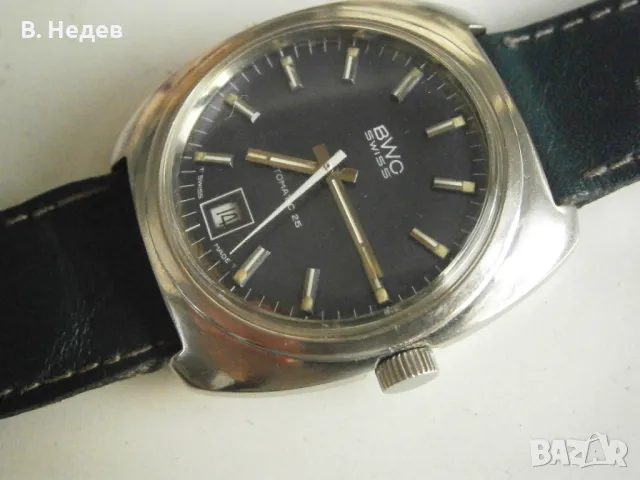 BWC automatic, ETA 2783, 25 jewels, 37 mm, Swiss, TOP!, снимка 3 - Мъжки - 46909838