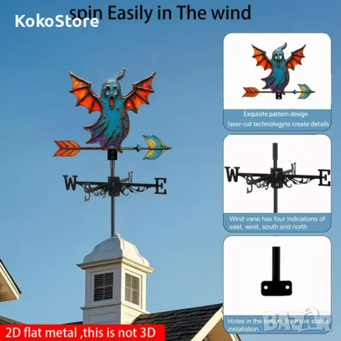 Ветропоказател , ветропоказатели - видове, снимка 10 - Декорация за дома - 52156676