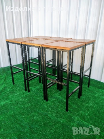 столове с дърво и желязо по поръчка , снимка 3 - Столове - 51102765