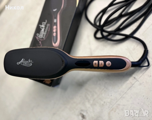 Йонизираща четка за изправяне  , снимка 2 - Преси за коса - 51640579