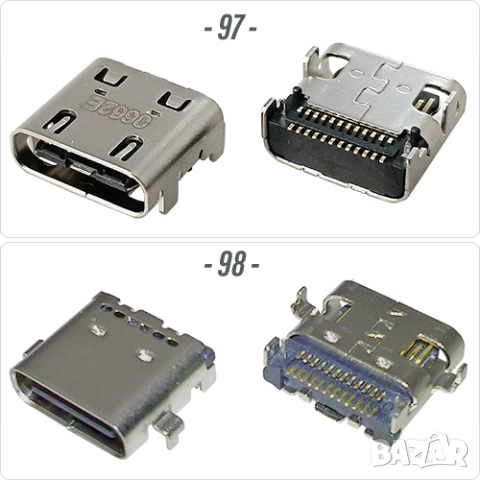 Букса конектор USB Type-C  24 pin ; Waterproof IP67-IP68, снимка 5 - Ремонт на друга електроника - 40051789