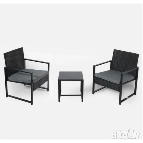 Градински комплект от 2 стола и масичка, снимка 2 - Градински мебели, декорация  - 53532083