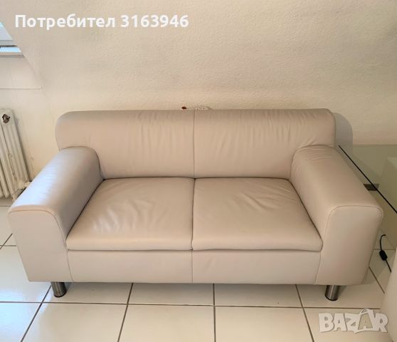 Диван двуместен ,канапе,кожа, снимка 3 - Дивани и мека мебел - 45367462