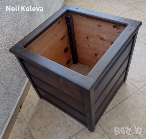 Нова дървена кашпа 50х50х50 см за 32.00 €