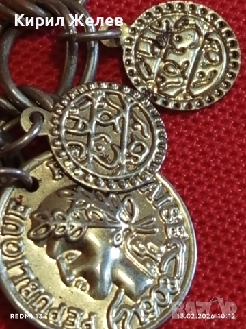 Красиво колие украсено с метални реплики на монети стил и елегантност 51897 , снимка 6 - Колиета, медальони, синджири - 53462749