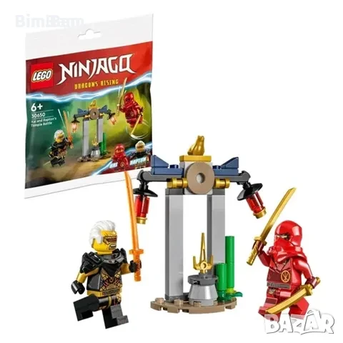 Конструктор LEGO® NINJAGO 30650 - ХРАМОВАТА БИТКА НА КАЙ И РАПТЪН / 47 части