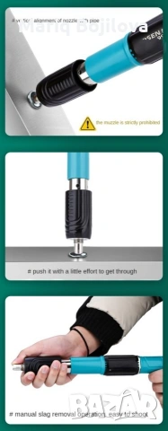 Ръчен пистолет за стоманени пирони пистолет за нитове инструмент за бетонна стена, снимка 15 - Други инструменти - 53638575