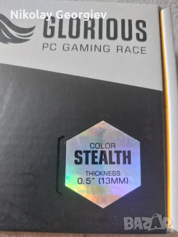 НОВА! Подложка за китка Glorious - Wrist Rest Stealth, снимка 3 - Клавиатури и мишки - 51126178
