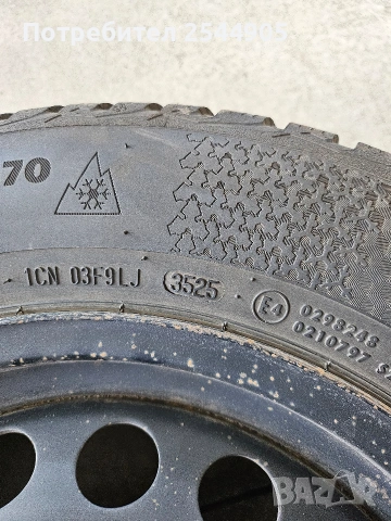 зимни гуми Continental с джанти , снимка 6 - Гуми и джанти - 53781033